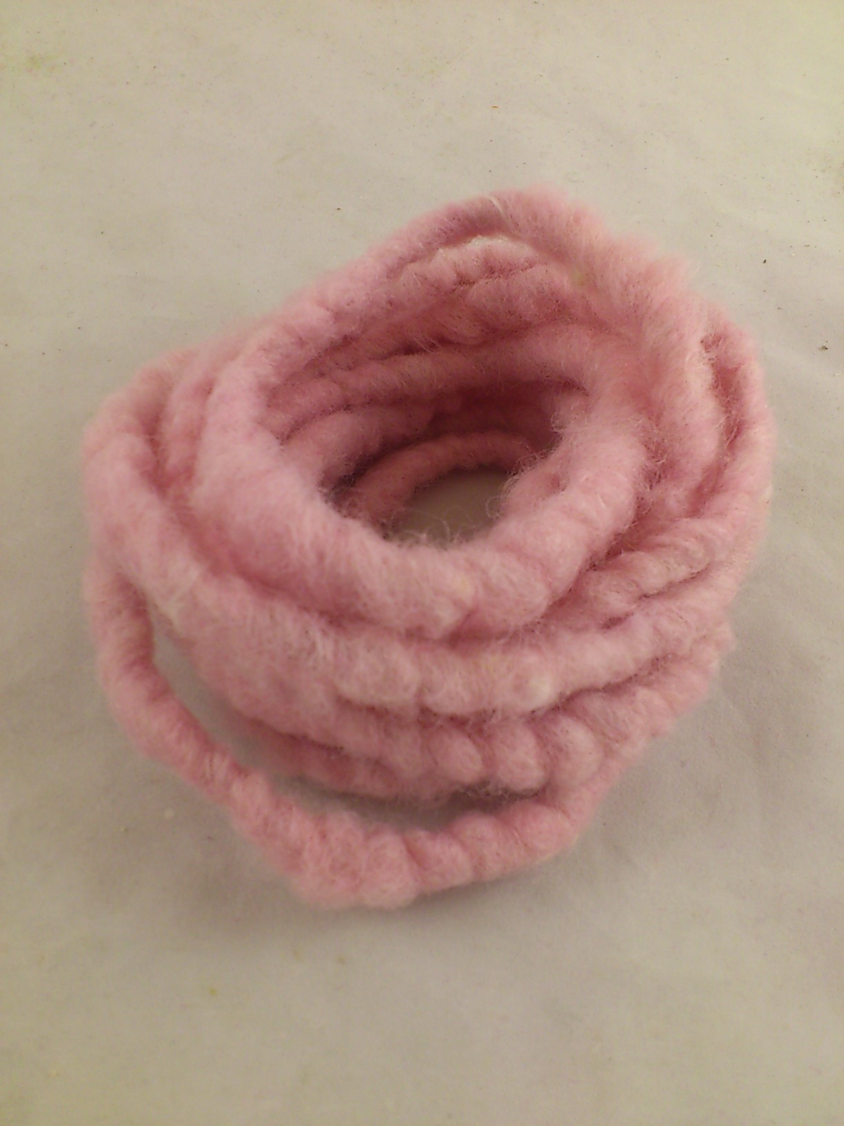 Wol mirabell op streng 25 m. roze (RS14)